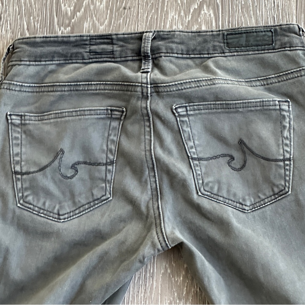 AG Adriano Goldschmied The Willow Zip Pocket Extreme Skinny Jeans Gray Size 24R - Picture 13 of 17